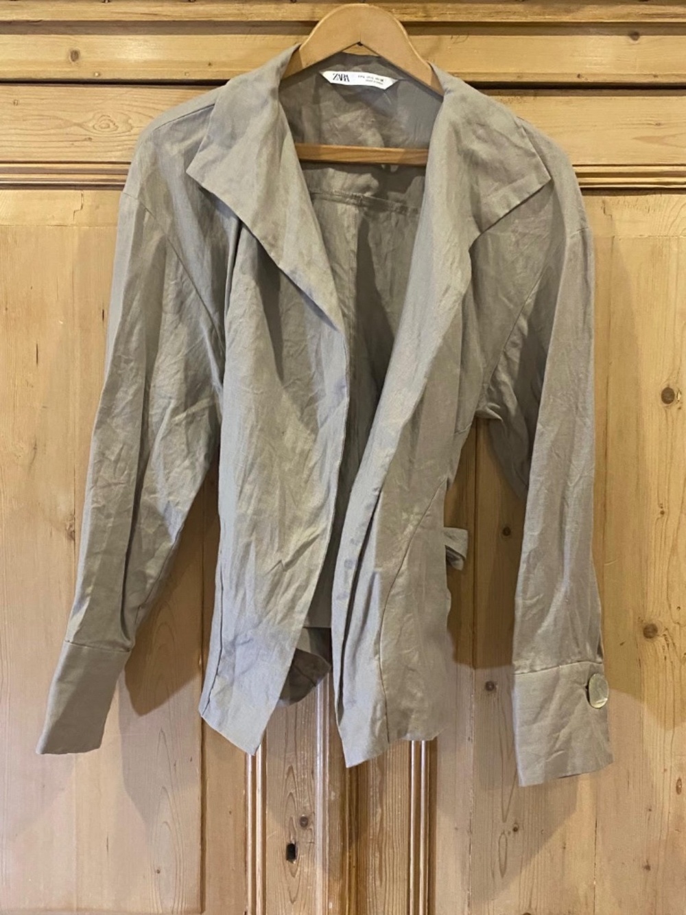 Zara Women's Linen Jacket Size Large